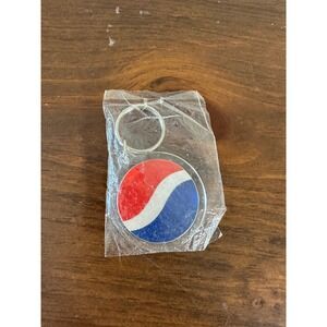 Vintage Pepsi Cola Globe Logo Acrylic Keychain New in Bag Soda Advertising